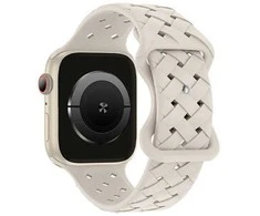 Beline apyrankė Apple Watch silikoninė Woven 38/40/41mm starlight
