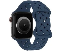 Beline apyrankė Apple Watch silikoninė Woven 38/40/41mm mėlynos spalvos box