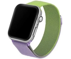 Beline apyrankė Apple Watch Steel 38/40/41mm žalios ir violetinės spalvos