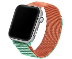 Beline apyrankė Apple Watch Steel 38/40/41mm žalios ir oranžinės spalvos