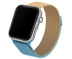 Beline apyrankė Apple Watch Steel 38/40/41mm mėlynos ir aukso spalvos