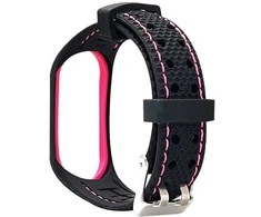 Beline apyrankė Mi Band 3/4 Sport juodos ir rožinės spalvos