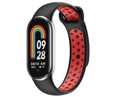 Beline apyrankė Mi Band 9/8 design juodos ir raudonos spalvos