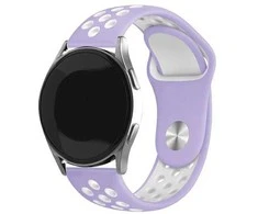 Beline apyrankė Watch 20mm Sport silikoninė violetinės ir baltos spalvos box