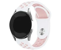 Beline apyrankė Watch 20mm Sport silikoninė baltos ir rožinės spalvos box