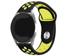 Beline apyrankė Watch 22mm Sport silikoninė juodos ir geltonos spalvos box