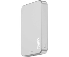 Beline Mini Powerbank Cellline MagSafe 10000mAh Qi2 15W CL-MBP-03 pilkos spalvos Magnetinė belaidė mini Powerbank
