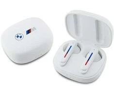 BMW ausinės Bluetooth BMBEMIATP20LOH TWS baltos spalvos Printed Logos