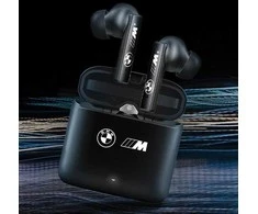 BMW Bluetooth ausinės BMWSES20MAMK TWS + docking station juodos spalvos M Collection