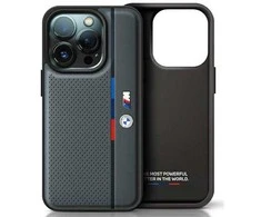 Dėklas BMW BMHCP16X23PUPVA Apple iPhone 16 Pro Max 6.9" antracito spalvos kietasis M Perskirtasated Tricolor Detail