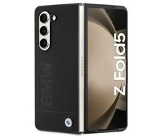 Dėklas BMW BMHCZFD5SLLBK Z Fold5 F946 juodos spalvos kietas dėklas Signature Logo Imprint