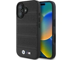 BMW M Perforated And Stitched Line MagSafe case Apple iPhone 16 - dėklas telefonui juodos spalvos