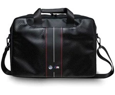 Nešiojamo kompiuterio krepšys 15" BMW Carbon Raudona Stripes (BMCB15COMSCAKR) juodos spalvos