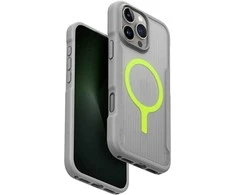 Uniq Combat Active Magclick įkrovimo dėklas, skirtas iPhone 16 Pro Max – pilkas