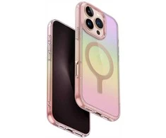 Dėklas Uniq Iridescia Magclick Charging Case for iPhone 16 Pro - Rožinė