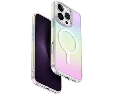 Uniq Iridescia Magclick įkrovimo dėklas, skirtas iPhone 16 Pro – daugiaspalvis