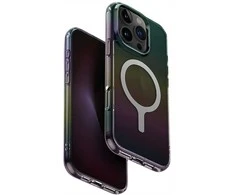 Uniq Iridescia Magclick įkrovimo dėklas, skirtas iPhone 16 Pro - Juodas