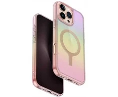 Dėklas Uniq Iridescia Magclick Charging Case for iPhone 16 Pro Max - Rožinė