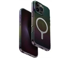 Uniq Iridescia Magclick įkrovimo dėklas, skirtas iPhone 16 Pro Max - Juodas