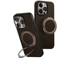 Uniq Keva Air Magclick įkrovimo GripFit dėklas, skirtas iPhone 16 Pro – rudas