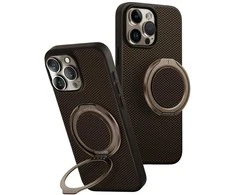 Uniq Keva Air Magclick įkrovimo GripFit dėklas, skirtas iPhone 16 Pro Max – rudas