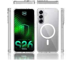 Dėklas 3mk „Armor MagCase“, skirtas „Samsung Galaxy S26+“ - skaidrus