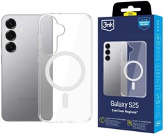 Dėklas 3MK EverClear MagCase skirtas Samsung Galaxy S25