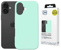 Dėklas 3MK Hardy MagSilicone skirtas Apple iPhone 16 mėlynos spalvos