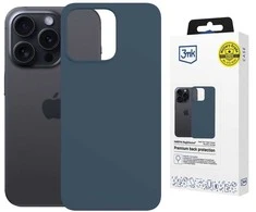 Dėklas 3MK Hardy MagSilicone skirtas Apple iPhone 15 Pro mėlynos spalvos