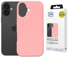 Dėklas 3MK Hardy MagSilicone skirtas Apple iPhone 16 rožinės spalvos