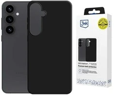 Dėklas 3MK Hardy MagSilicone skirtas Samsung Galaxy S25 juodos spalvos