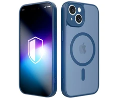Dėklas 3MK Misty MagCase do Apple iPhone 15 mėlyna