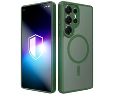 Dėklas 3MK Misty MagCase do Samsung Galaxy S25 Ultra žalia