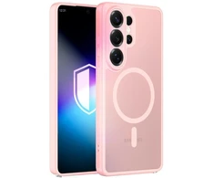 Dėklas 3MK Misty MagCase do Samsung Galaxy S26 Ultra rožinis