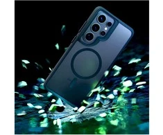 Dėklas 3mk Satin Armor MagCase, skirtas Samsung Galaxy S26 Ultra - permatomas Juodas