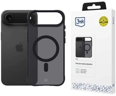 Dėklas „3Mk“ apsauginis 3 mk dūminis „MagCase“, skirtas „iPhone 17 Air“ – juodas pusiau permatomas