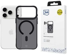 Dėklas 3Mk apsauga 3mk dūmų spalvos „MagCase“, skirtas „iPhone 17 Pro Max“ – juodas pusiau permatomas