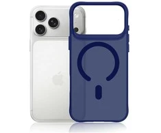 Dėklas 3Mk apsaugos 3mk dūminis „MagCase“, skirtas „iPhone 17 Pro“ – Mėlyna-permatomas