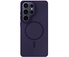 Dėklas telefonui MagSafe suderinamas, violetinis polikarbonatas 3mk Smoke MagCase