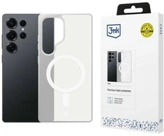 Dėklas 3mk Smoke MagCase for Samsung Galaxy S25 Ultra - Baltas-Translucent