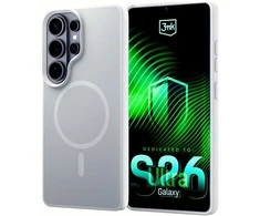 Dėklas 3MK Smoke MagCase do Samsung Galaxy S26 Ultra balta