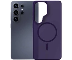 Dėklas telefonui MagSafe suderinamas, violetinis polikarbonatas 3mk Smoke MagCase