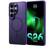 Dėklas telefonui MagSafe suderinamas, violetinis polikarbonatas 3mk Smoke MagCase