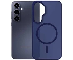 Dėklas 3MK Smoke MagCase do Samsung Galaxy S26+ mėlyna