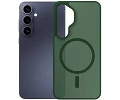 Dėklas 3MK Smoke MagCase do Samsung Galaxy S26 žalia