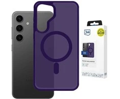 Dėklas Samsung Galaxy S25 - 3mk Smoke MagCase Violetinė