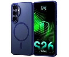 Dėklas 3MK Smoke MagCase do Samsung Galaxy S26+ mėlyna