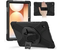 Pancerne etui su laikikliu 4smarts Rugged Case Grip do Samsung Galaxy Tab A11+ juoda