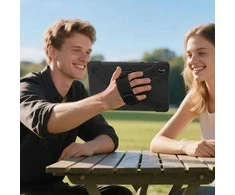 Pancerne etui su laikikliu 4smarts Rugged Case Grip do Samsung Galaxy Tab A11+ juoda