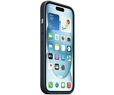 iPhone 15 Plus FineWoven dėklas su MagSafe - Ramiojo vandenyno mėlyna (Pacific Blue)